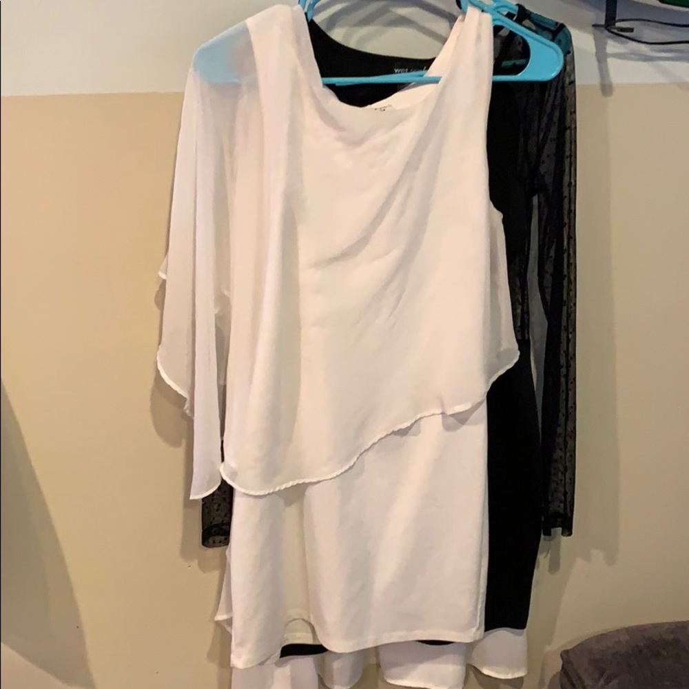 White midi, short dress